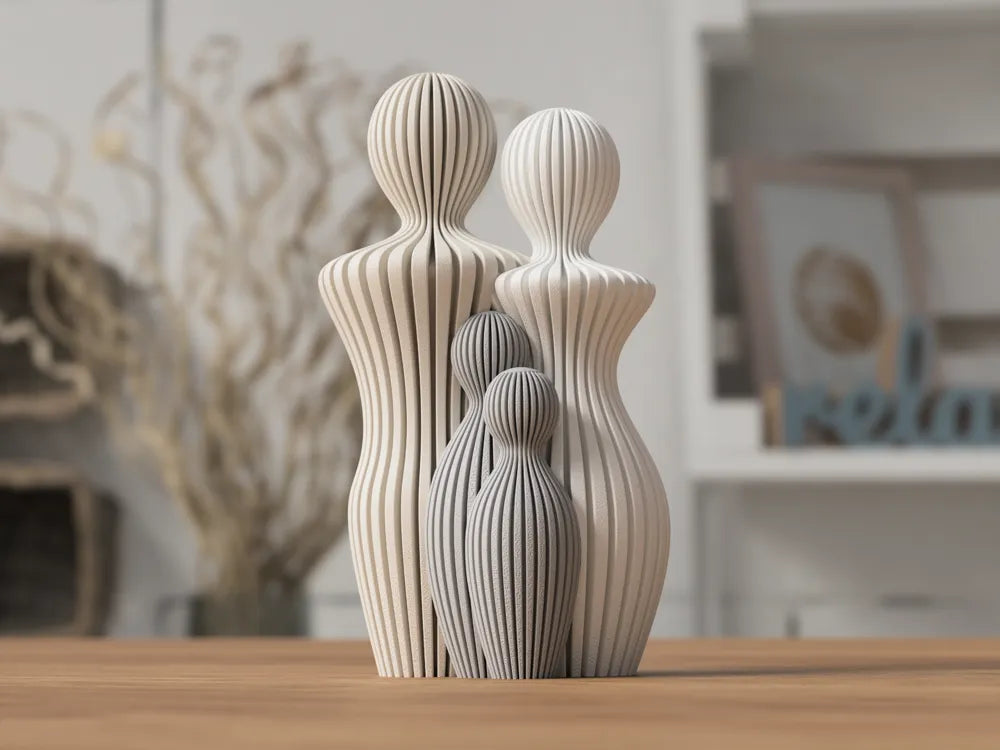 Familienstatuen (1–5 Kinder)
