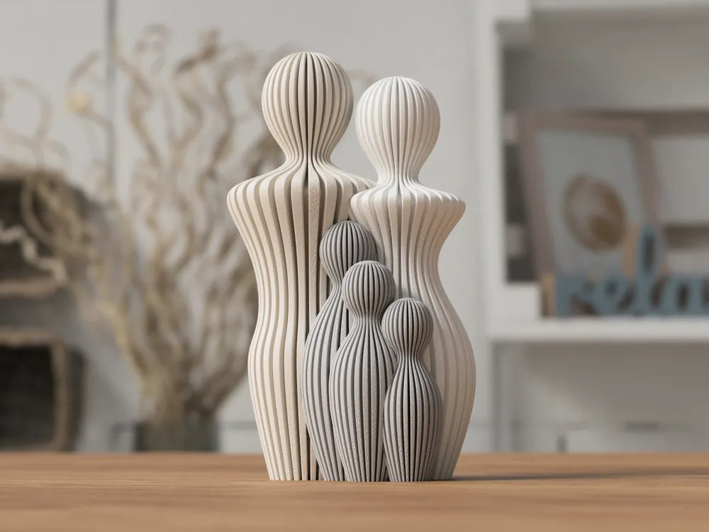 Familienstatuen (1–5 Kinder)