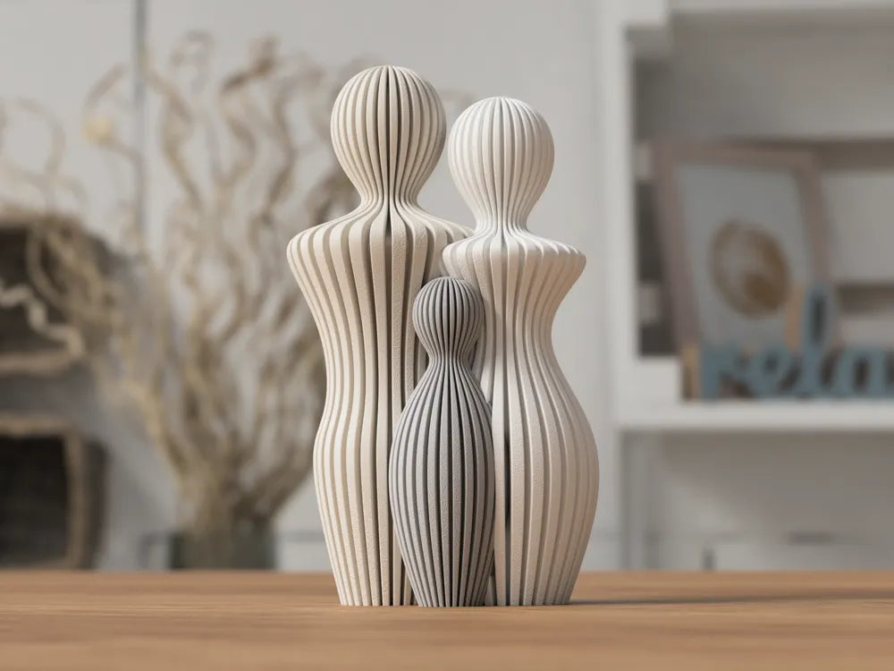 Familienstatuen (1–5 Kinder)
