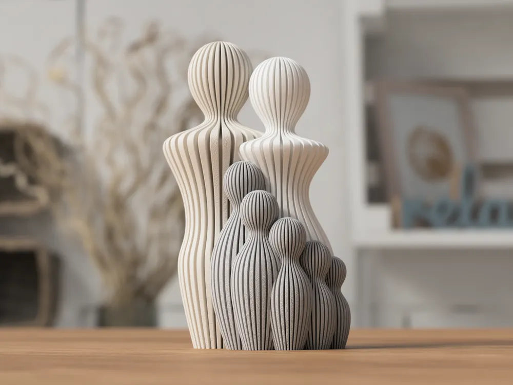 Familienstatuen (1–5 Kinder)